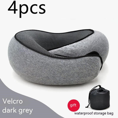 Travel Neck Pillow Non-Deformed Airplane Pillow Travel Neck Cushion Durable U-Shaped Travel Memory Cotton Nap Neck Pillow A&S Collection
