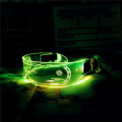 Bar Flash EL cold optoelectronic glasses Blinds Light up glasses LED flash glasses Shake sound bungee glasses A&S Collection