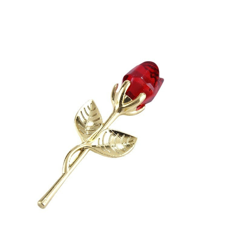 Mother's Day Creative Gift Crystal Rose Crafts Ornaments A&S Collection