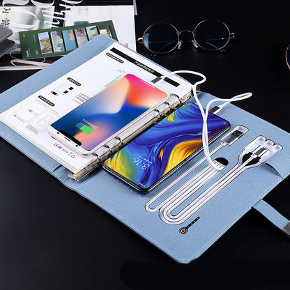 Multifunctional Power Bank Notepad With U Disk Business Suit