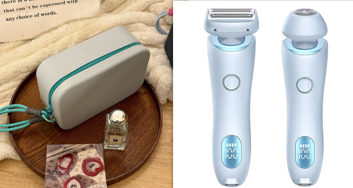 2 In 1 Hair Removal Epilator USB Rechargeable Trimmer Women Body Razor Face Leg Armpit Bikini Hand Pubic Shaver Hair Remover A&S Collection