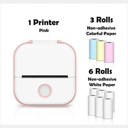 Portable Mini Thermal Label Printer: Home Photo Printer and Student Study Aid with Bluetooth Compatibility – Ideal for Price Tags and Error Correction A&S Collection