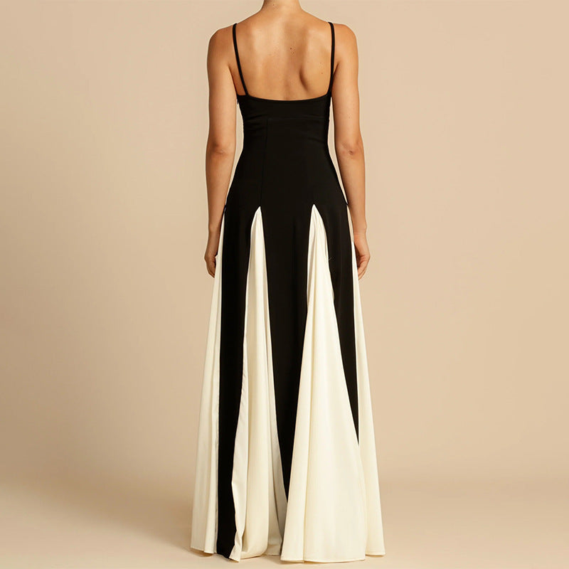 Color Contrast Sling Dresses - Shop Now CJ