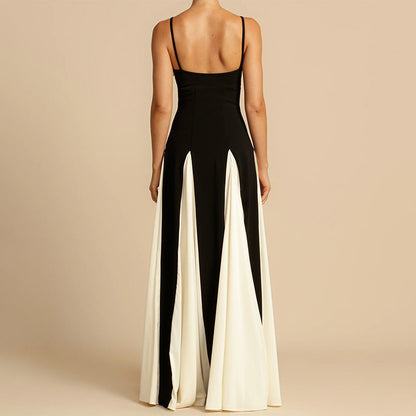 Color Contrast Sling Dresses - Shop Now CJ