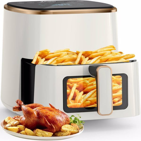 Air Fryer, 5.3Qt With Observation Window, 7 Custom Presets, Intelligent Digital Touch Screen, Non Stick Pan And Dishwasher Safety Basket FBA Warehouse Shipment, Amazon Banned A&S Collection