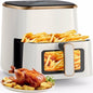 Air Fryer, 5.3Qt With Observation Window, 7 Custom Presets, Intelligent Digital Touch Screen, Non Stick Pan And Dishwasher Safety Basket FBA Warehouse Shipment, Amazon Banned A&S Collection