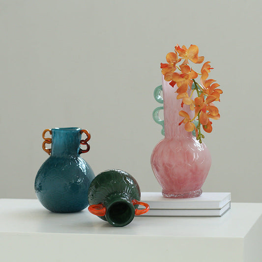 Vivid colorful vases—stunning accents for modern hallways. CJ