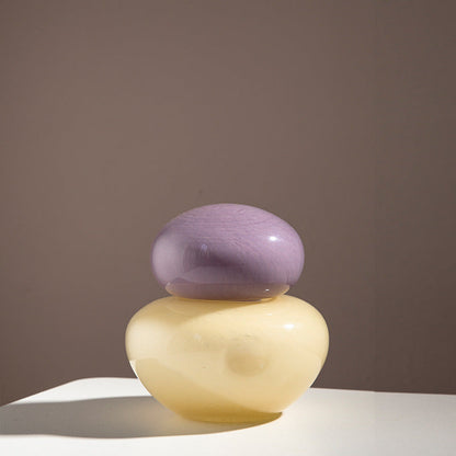 Charming candy ribbon vases—graceful accents for your home. CJ
