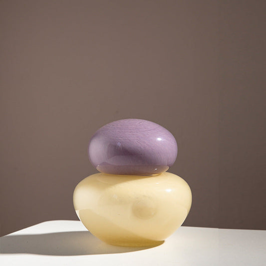 Charming candy ribbon vases—graceful accents for your home. CJ