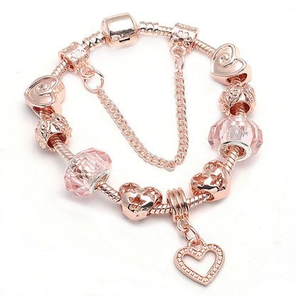 Fashion Love Geometric Rose Gold Bracelet Women's Jewelry A&S Collection