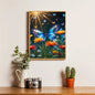 5DDIY Diamond Painting Set - Full Diamond Round Water Diamond Art, Sparkling Mosaic Handmade Home Decoration, Including Durable Canvas And Tools A&S Collection