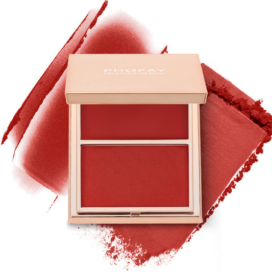 PHOFAY Double-Take Cream & Powder Blush Duo A&S Collection