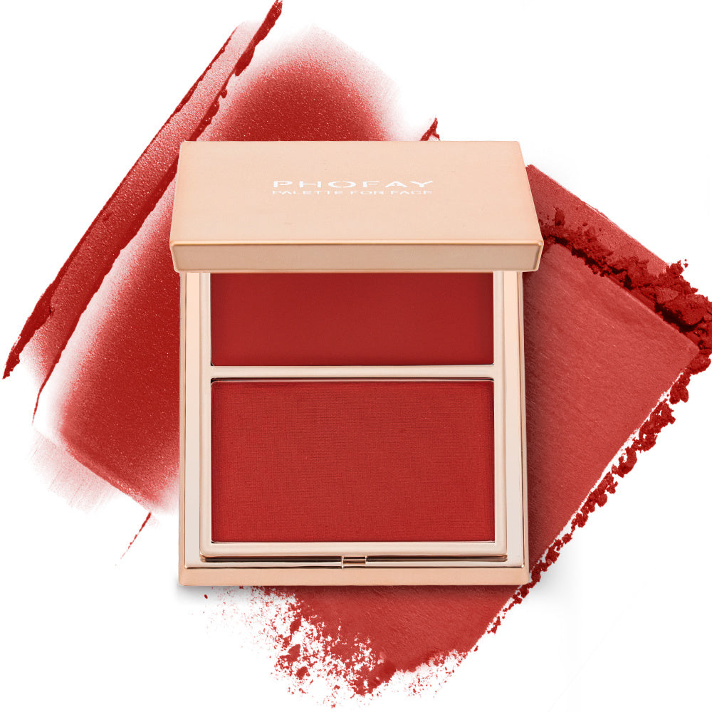 PHOFAY Double-Take Cream & Powder Blush Duo A&S Collection
