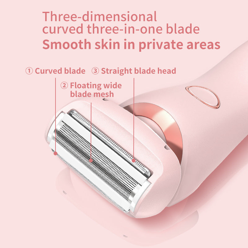 2 In 1 Hair Removal Epilator USB Rechargeable Trimmer Women Body Razor Face Leg Armpit Bikini Hand Pubic Shaver Hair Remover A&S Collection