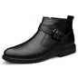 Cowhide And Velvet Warm Leisure Plus Size Leather Boots A&S Collection