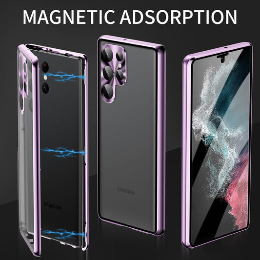 Applicable To S24Ultra Peep-proof Magnetic Mirror Universal Magnetic King Phone Case.