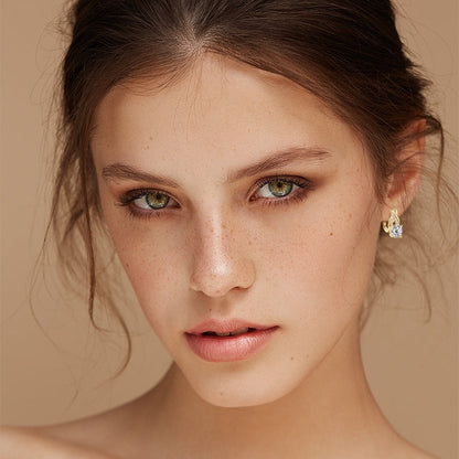 Light Luxury Moissanite Twist Earrings For Women A&S Collection