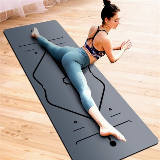 Natural Rubber Non-slip Professional 5mm Thickness Yoga Mat A&S Collection