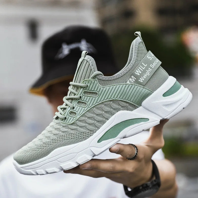 Various Styles of Men's Flying Woven Breathable Student Leisure Mesh Walking and Running Shoes A&S Collection