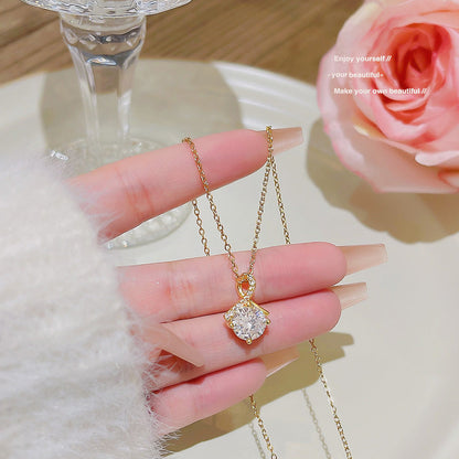 Fashion Titanium Steel Necklace - Light Luxury Design with Advanced Sense for Unique Style CJ