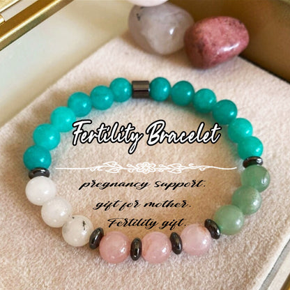Natural Stone Pink-Red Zebra Tree of Life Bracelet - Perfect Gift for Big & Little Sisters, Girls, and Boys CJ