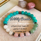 Natural Stone Pink-Red Zebra Tree of Life Bracelet - Perfect Gift for Big & Little Sisters, Girls, and Boys CJ