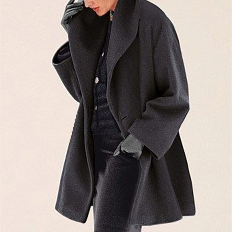 Stylish autumn-winter hooded fur coat: multi-color, round neck, and loose fit, double-sided for versatility A&S Collection