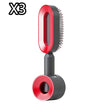 Self Cleaning Hair Brush For Women One-key Cleaning Hair Loss Airbag Massage Scalp Comb Anti-Static Hairbrush CJ