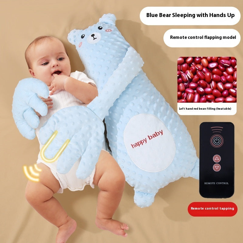 Infant Exhaust Pillow Hand Remote Controlled Soothing For Baby Sleep Cartoon Plush Toddler Comforting Hand A&S Collection