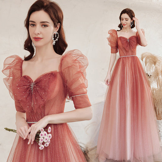 Elegant Evening Dress for Women's Show Hosts: Perfectly Designed for Captivating Performances and Formal Events CJ