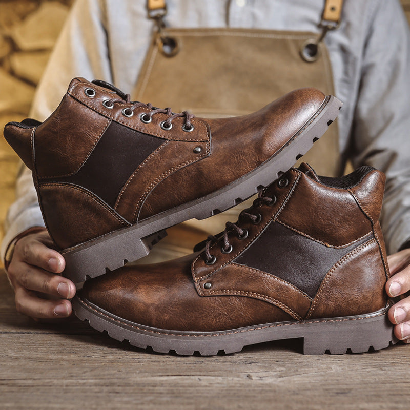Retro British Style Leather Boots A&S Collection