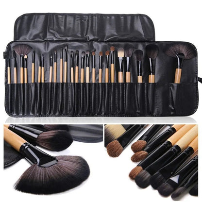 Gift Bag Of 24 Pcs Makeup Brush Sets Professional Cosmetics Brushes Eyebrow Powder Foundation Shadows Pinceaux Make Up Tools A&S Collection