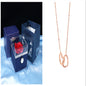 Rotating Soap Flower Rose Gift Box Creative Rotating Rose Jewelry Packaging Box Valentine's Day Gift For Women A&S Collection