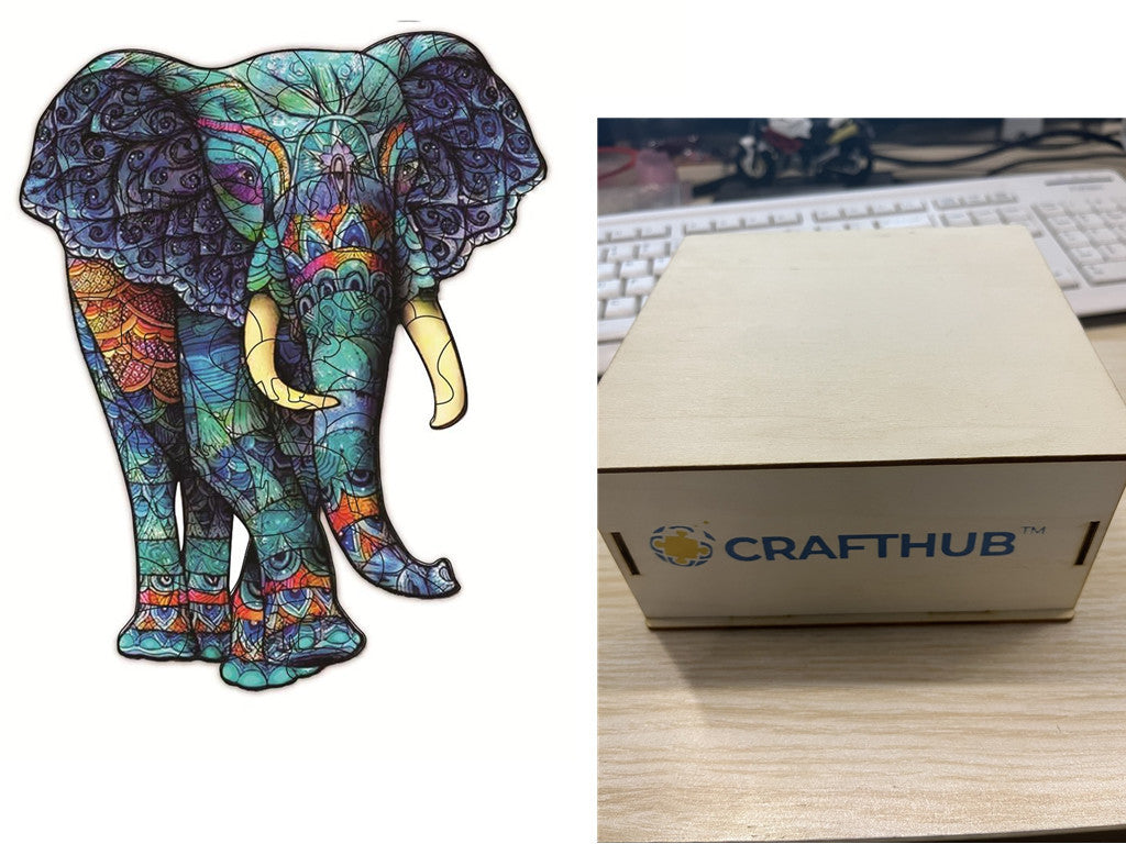Animal Puzzle Craft Hub: A3 Size Creativity Kit for All Ages A&S Collection