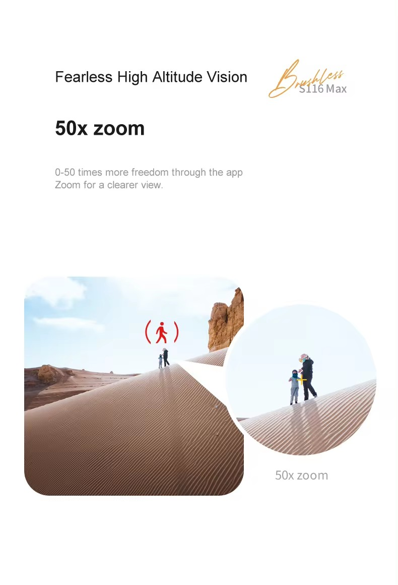 New S116 mini drone 8K dual camera Obstacle avoidance optical flow foldable Wifi Brushless motor Dron Quadcopter A&S Collection