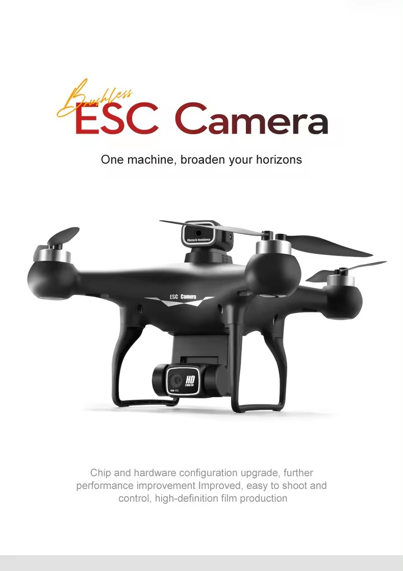 New S116 mini drone 8K dual camera Obstacle avoidance optical flow foldable Wifi Brushless motor Dron Quadcopter A&S Collection