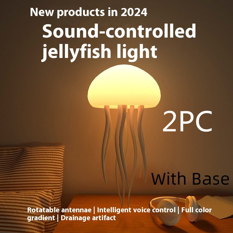 Jellyfish Mood Lamp LED Jellyfish Night Light Portable Jellyfish Lamp Jellyfish Decorations Smart Table Lamp For Bedside Desk A&S Collection