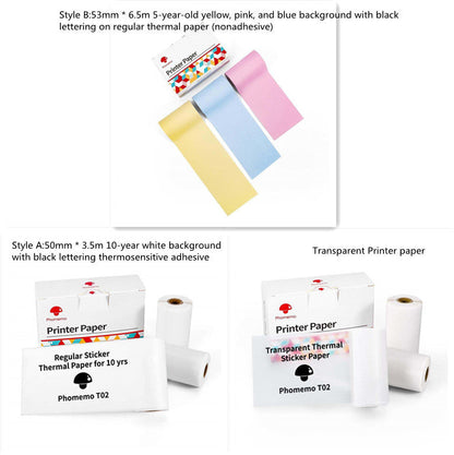 Portable Mini Thermal Label Printer: Home Photo Printer and Student Study Aid with Bluetooth Compatibility – Ideal for Price Tags and Error Correction A&S Collection
