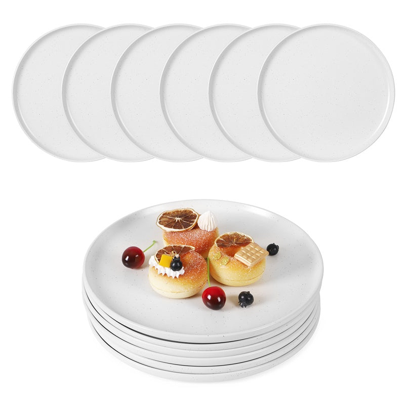 Steak Plate Creative Western Food Plate Vegetable Plate Set Of 6 For Cereal, Salad, Pasta, Soup, Dessert, Serving Dishwasher, Microwave And Oven A&S Collection