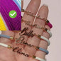 Personalized Colorful Rope Chain Custom Name Bracelet Personalized Adjustable Name Jewelry For Girls A&S Collection