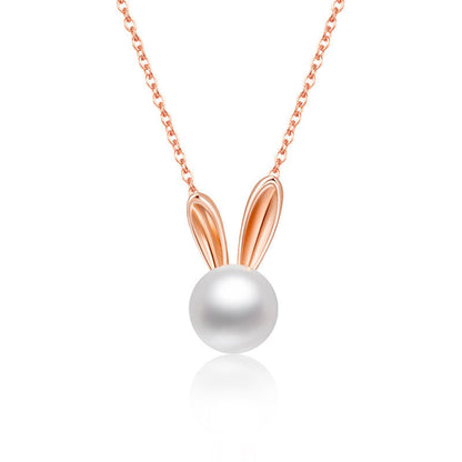 S925 Sterling Silver Freshwater Pearl Pendant - Elegant Clavicle Chain for Timeless Style CJ