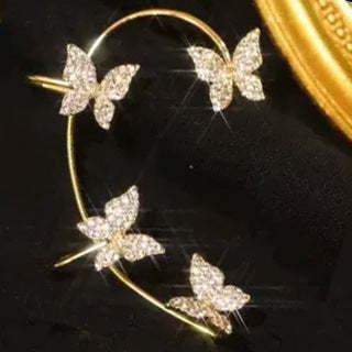 Fashion Earring Butterfly Ear Clip And Ear Hook Jewelry CJ