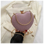 Evening Clutch Bag Women Bag Shiny Handbag Heart Shape Metal Clutches Bag Fashion Chain Shoulder Crossbody Bag Luxury Lady Purse Valentines Day Outfit A&S Collection