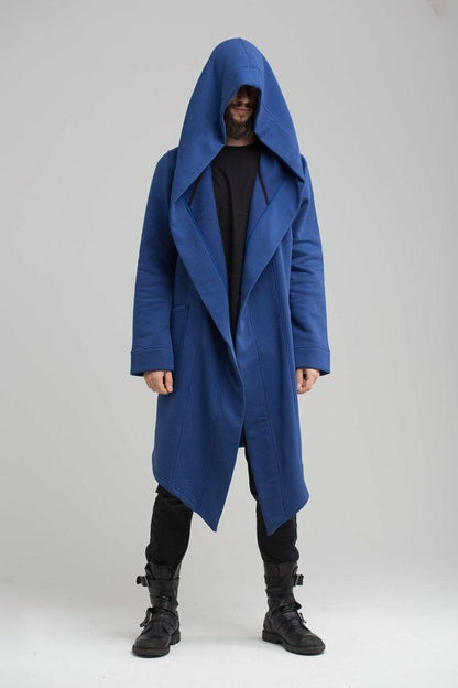 Amazon men's clothing, eBay AliExpress new men's coat coat hooded long cardigan coat Hypersku