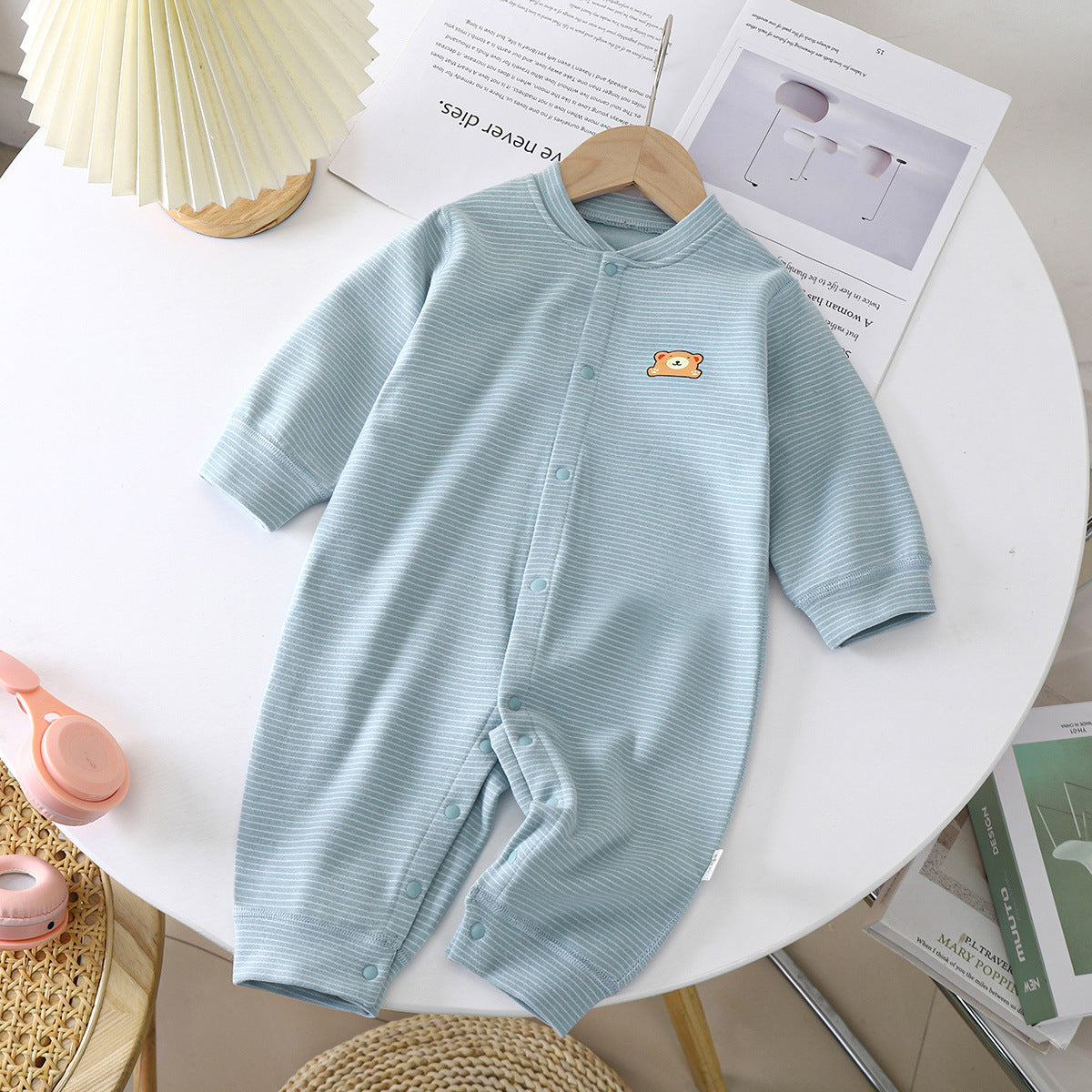 Baby Dralon Jumpsuit Baby Striped Romper A&S Collection