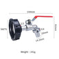 S60x6 Coarse Thread IBC Tank Tap Connecter X 1/2'' 3/4'' Water Coupling Adapter 1000L Garden Home Replacement Valve Fitting A&S Collection