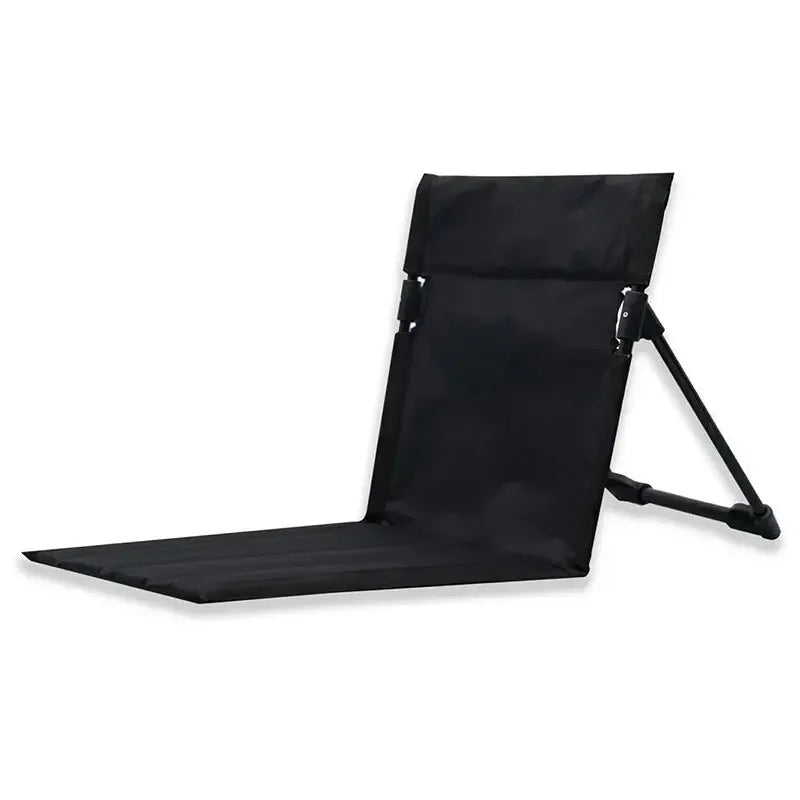 Foldable Camping Chair Outdoor Garden Park Single Lazy Chair Backrest Cushion Picnic Camping Folding Back Chair Beach Chairs A&S Collection