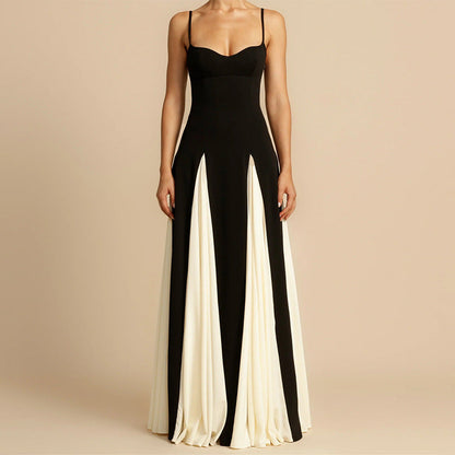 Color Contrast Sling Dresses - Shop Now CJ