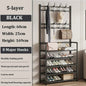 Clothes Hat Hangers Shoe Rack Multi-ayer Shoe Rack Simple Floor Shoes and Hat Racks Load-bearing Living Room Organizer Shelf A&S Collection