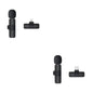 Dual Wireless Lavalier Microphone - Perfect for Outdoor Use with Crystal-Clear Audio CJ